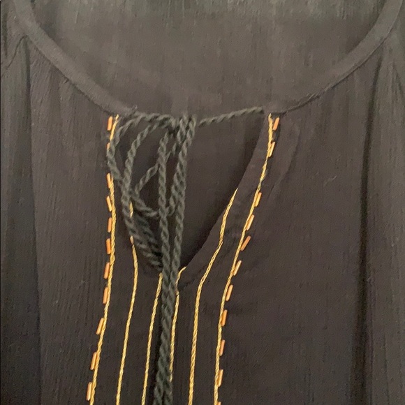 Black rayon blouse - Picture 3 of 4